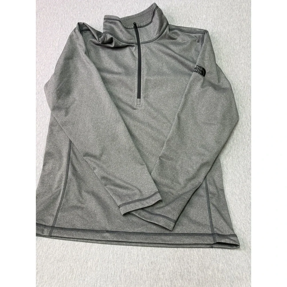 The North Face tech 1/4-zip (quarter zip) fleece Asphalt Grey Heather Men's